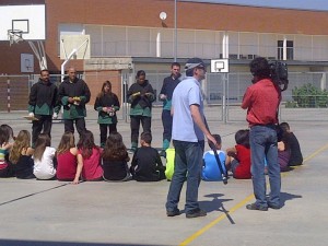 Jornades Revetlles amb precaució a l'IES Frederic Mompou amb Protecció Civil, Creu Roja i Àngels Diabòlics de Sant Vicenç dels Horts